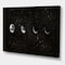 Designart - Moon Phases In The Night Sky - Modern Canvas Wall Art Print